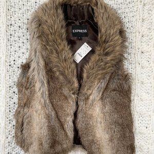 Express Faux Fur Vest